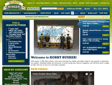 Tablet Screenshot of hobbybunker.com